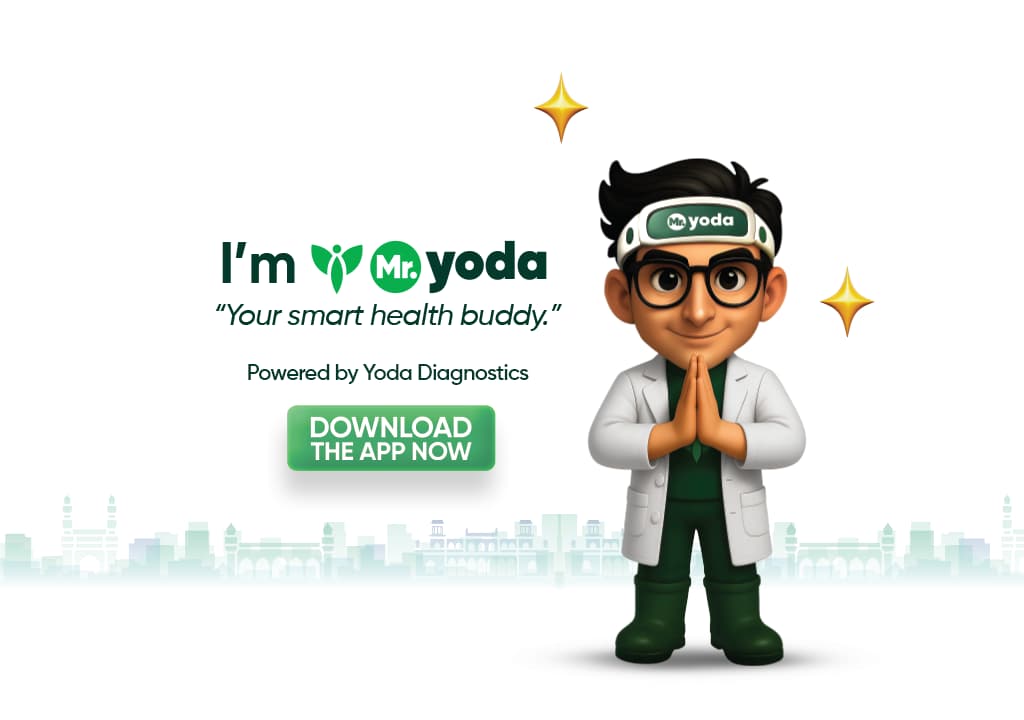 Mr.Yoda app - book blood test online India, home sample collection